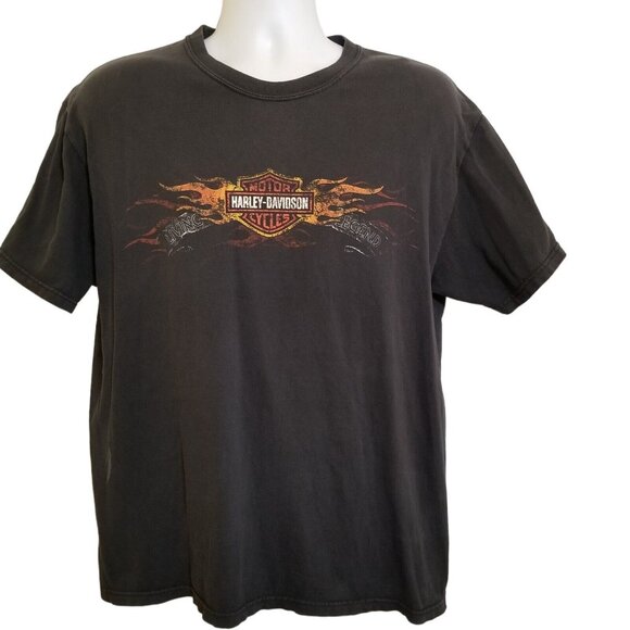 Vintage 06 Harley Davidson T Shirt Mens Size L Zooks 25th Anv Des Moines Iowa - Picture 5 of 11